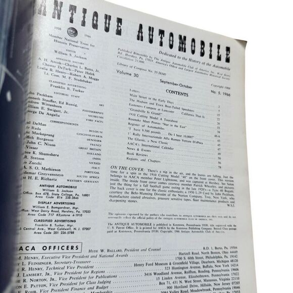 Antique Automobile 1966 Magazine  September-October Volume 30 Issue 5 - Picture 4 of 4